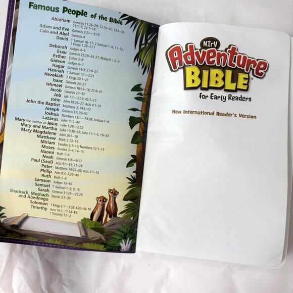 NIV Adventure Bible for Early Readers Children Faux Leather Purple Cover - Picture 4 of 14